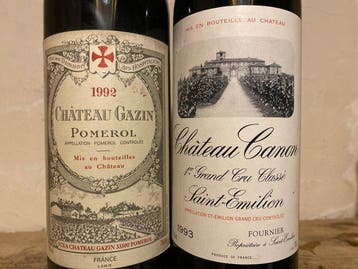 1993 Château Canon - Fournier & 1992 Château Gazin -