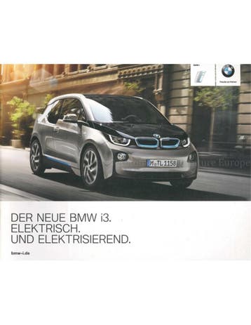 2013 BMW I3 BROCHURE DUITS, Ophalen of Verzenden, Nieuw
