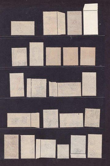 Italie - Beau lot de la République, période filigrane, roue., Timbres & Monnaies, Timbres | Europe | Italie