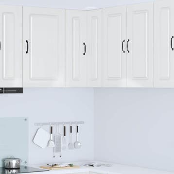 vidaXL Vaatwasserpaneel Kalmar Hoogglans wit 57 x 57 x 80 cm, Verzenden