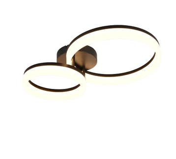 Trio SCOPE plafondlamp | LED | mat zwart | 51 x 33 cm | IP20, Verzenden