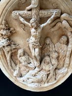 Rogeau , Deposé - sculptuur, Jezus gekruisigd - 20 cm -