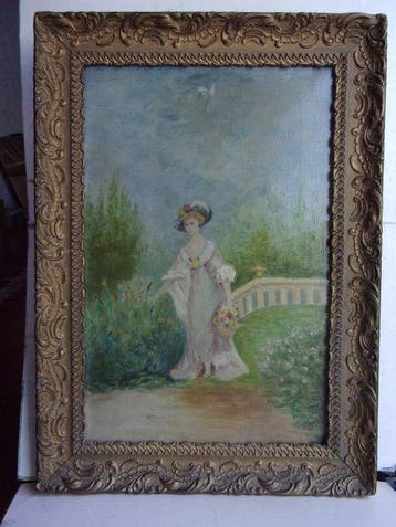 Attribué à Edmond Aman-Jean (1858-1936) - Dame au chapeau /, Antiquités & Art