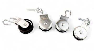 Markieskatrollen met open oog polyamide schijf 32mm, Verzenden