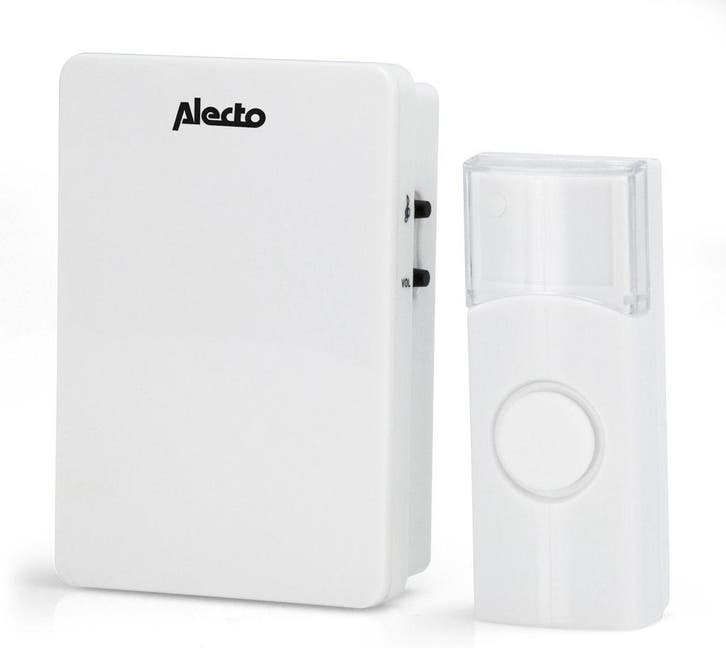 Draadloze deurbel - Deurbel draadloos - Wit - Alecto - ADB-1, Huis en Inrichting, Deurbellen, Nieuw, Verzenden