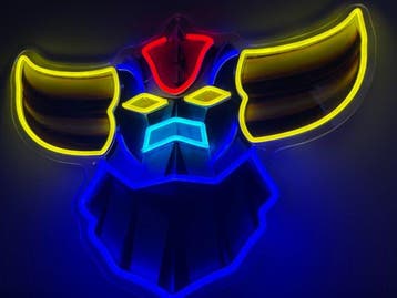 Goldorak - Neonlichtbord - plexiglas