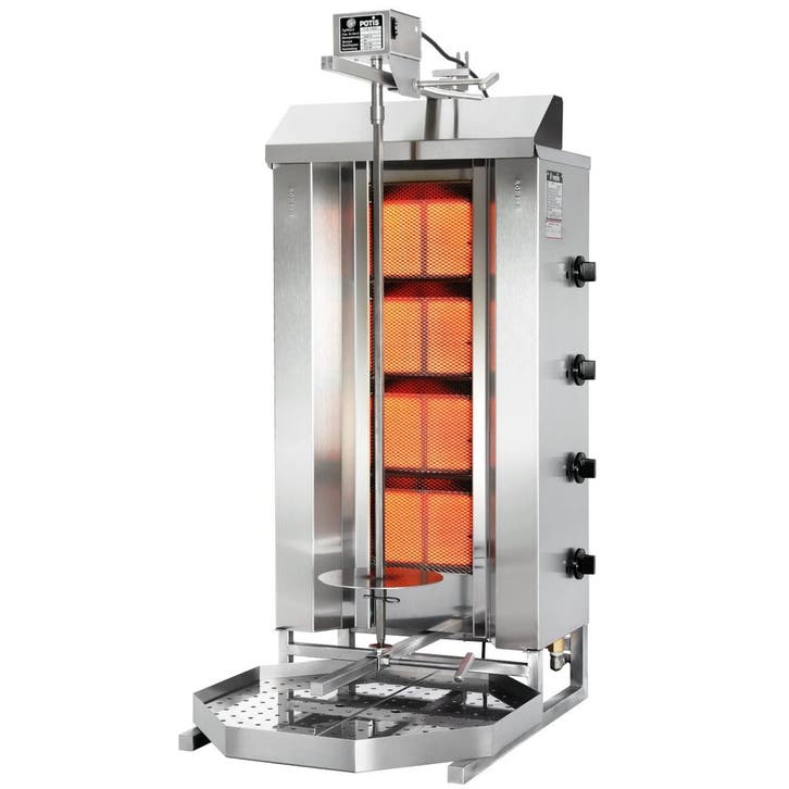 Dönergrill | STANDARD | Gas | 4 Branders | 11.2kW (4x, Zakelijke goederen, Horeca | Keukenapparatuur, Nieuw in verpakking, Verzenden