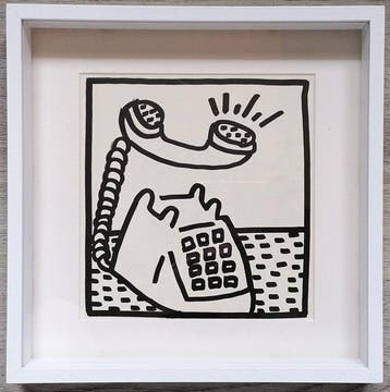 Keith Haring (1958-1990) - Telephone 82