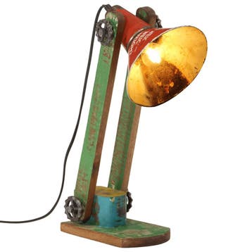 vidaXL Bureaulamp 25 W E27 23x13x52 cm meerkleurig, Verzenden, Nieuw