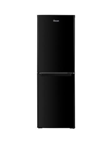 Swan SR15690B - Koel-vriescombinatie - 144 cm - 142L - Zwart, Ophalen of Verzenden, Nieuw
