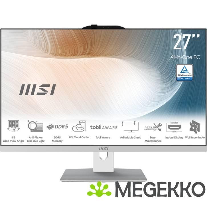 MSI Modern AM272P 1M-847EU 27  Intel Core 5 120U all-in-one, Computers en Software, Overige Computers en Software, Nieuw, Verzenden