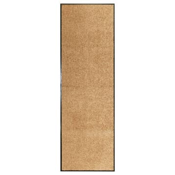 vidaXL Deurmat wasbaar 60x180 cm crème, Verzenden, Nieuw