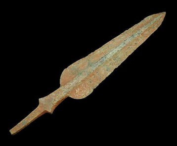 Bronstijd Brons Spear Head - 252 mm (Zonder minimumprijs)