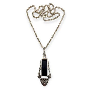 Zilver - Halsketting - Art Deco, ca. jaren 1930