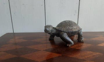 Figure - P. Chenet - Schildpad - 13,5 cm - Bronze, Antiek en Kunst
