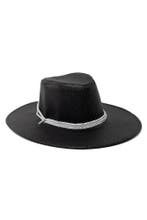 Cowboyhoed Zwart Glitter Lichtgewicht Zwarte Cowboy Hoed Gli, Ophalen of Verzenden