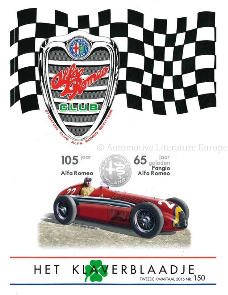 2015 ALFA ROMEO CLUB HET KLAVERBLAADJE 150 NEDERLANDS, Livres, Autos | Brochures & Magazines