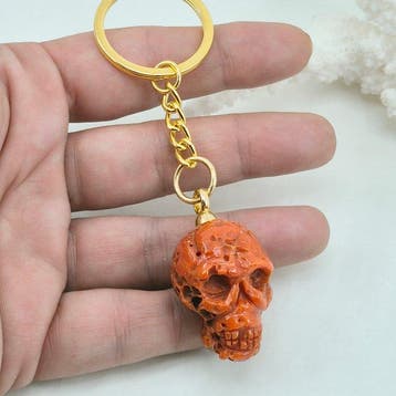 Bloedkoraal Schedel - CORALLIUM RUBRUM - 31.9 mm - 23 mm -, Antiek en Kunst