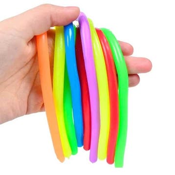 6-Pack Noodle Strings - Rekbaar Fidget Anti Stress Pop It, Verzenden, Nieuw