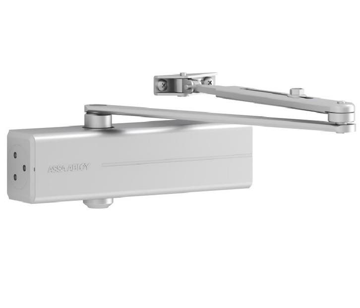 ASSA ABLOY deurdranger met schaararm sterkte 2-4 zilver, Doe-het-zelf en Bouw, Hang- en Sluitwerk, Klink of Kruk, Nieuw, Overige materialen
