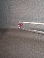 Natural Light Pink Tourmaline – Round Brilliant Faceted 0.05, Handtassen en Accessoires, Overige Accessoires, Verzenden, Nieuw