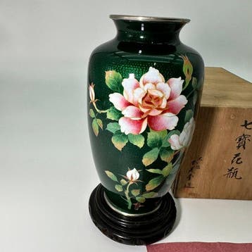 Vaas - Emaille, Metaal - Japan - Shobido Osaka Cloisonne
