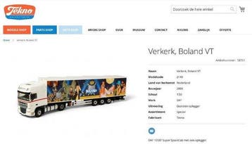 Tekno 1:50 - Camion miniature - DAF 105XF Super Space Cab, Nieuw