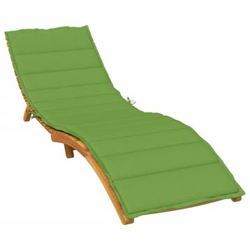 vidaXL Ligbedkussen 200x60x4 cm stof gemêleerd groen, Verzenden