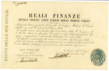 Italië. - 100 Francs 1860 - Regno delle Due Sicilie