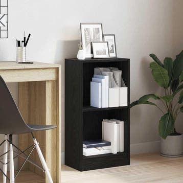 vidaXL Boekenkast 40x24x76 cm spaanplaat zwart eikenkleurig, Verzenden