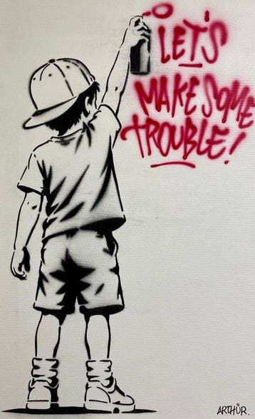 ARTHÜR - LET’S MAKE SOME TROUBLE, Antiquités & Art