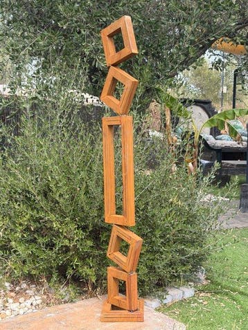 Ana Lucia B.M - Sculpture Corten - XXL - NO Reserve