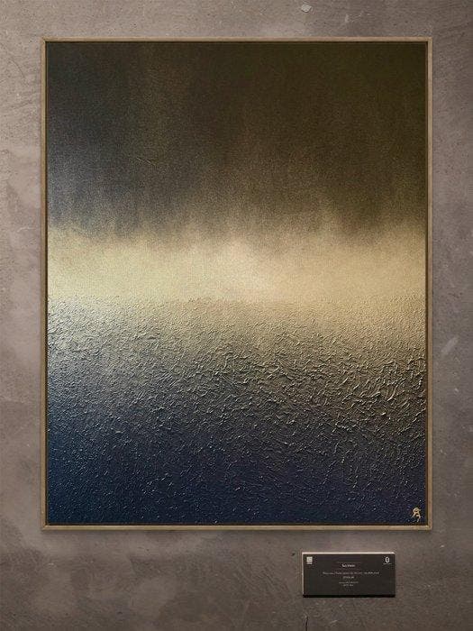 Oscar Bruno - “ Tormenta Dorada N60 “ XL, Antiquités & Art, Art | Peinture | Moderne