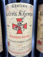 1981 Chateau La Croix Saint-Georges - Pomerol - 3 Flessen, Nieuw
