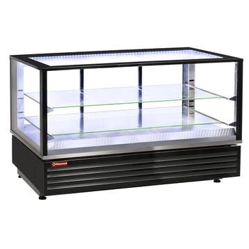 Warmtevitrine | Panoramisch | Zwart | Geventileerd | EN of, Verzenden