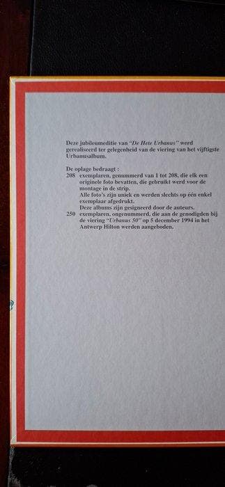 Urbanus - De hete Urbanus - luxe HC - 1 Album - Beperkte, Livres, BD