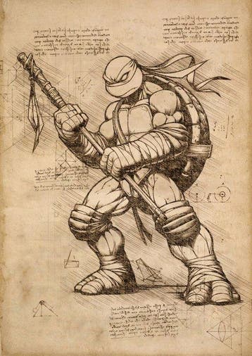 Boriani - 2 X Ninja Turtle - Da Vinci Series - limited