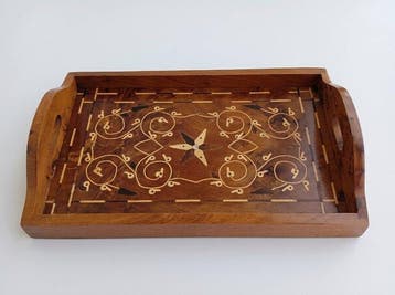Fabrication artisanale - Dienblad - Thuya