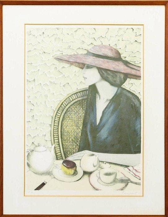 Jean-Pierre Cassigneul (1935) - LHeure Du The, Antiquités & Art, Antiquités | Autres Antiquités