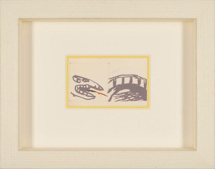 Pierre Alechinsky (1927) - Originele werktekening voor LOie, Antiek en Kunst, Kunst | Designobjecten