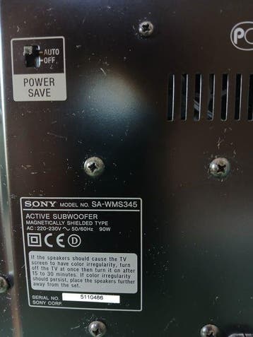 Sony - STR-LV500 - DVP-LS500 - SA-VE345 Hifi-set, Nieuw