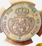 Espagne. Isabelle II. Medio Real 1848 Madrid MS62 AC152