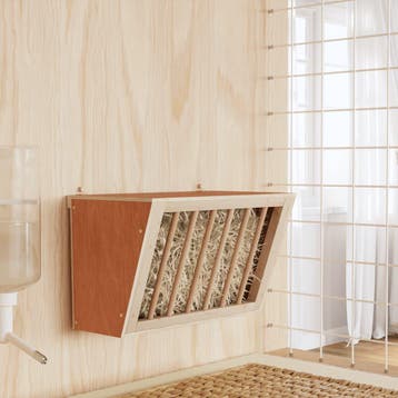 vidaXL Hooiruif voor konijnen 37x18,5x23 cm massief, Verzenden