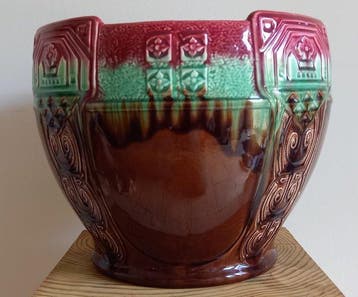 Onnaing - Pot de fleurs - Majolique - Pot de fleurs Art, Antiek en Kunst