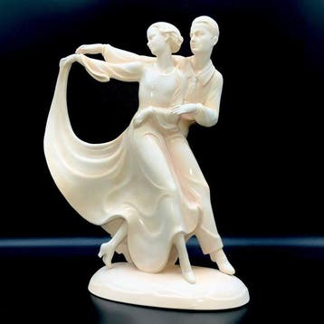 Katzhütte - Hertwig & Co - Art Deco - Dancing Couple (33, Antiek en Kunst