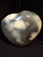 Natural Agate Palmstone - heart shaped - orca agate, Verzenden