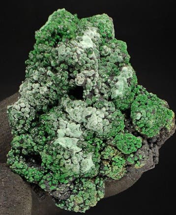 Malachite globulaire, classique de Lavrion, Grèce - Hauteur