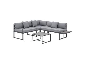 Veiling - Loungeset Tropez - 4 persoons - donkergrijs, Tuin en Terras, Tuinsets en Loungesets, Nieuw