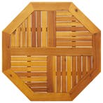 vidaXL Tafelblad achthoekig 80x80x2,2 cm massief acaciahout, Verzenden, Nieuw