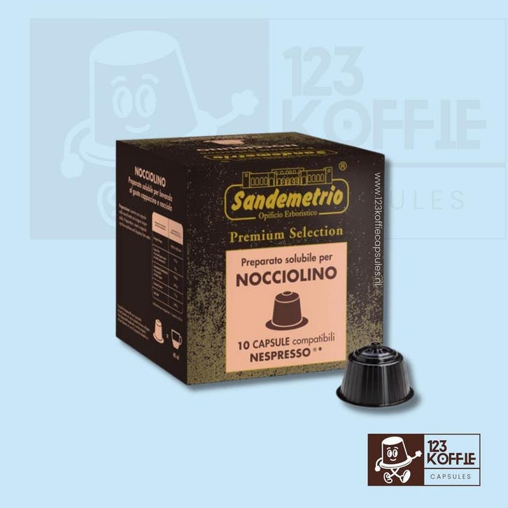 Hazelnoot koffie capsules Nespresso 10 stuks Sandemetrio, Elektronische apparatuur, Koffiemachine-accessoires, Verzenden